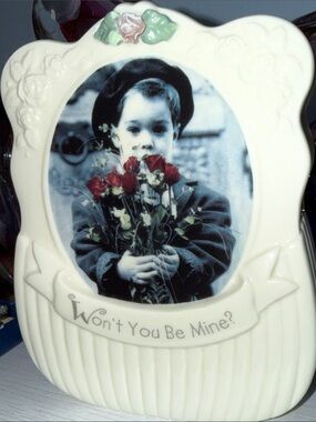 Vintage Kim Anderson Vase with a cute little boy Carrying Flowers